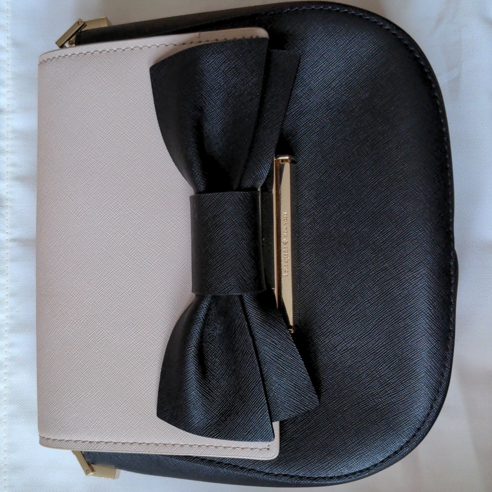 Kate Spade Make It Mine Bow flap shoulder crossbody bad purse